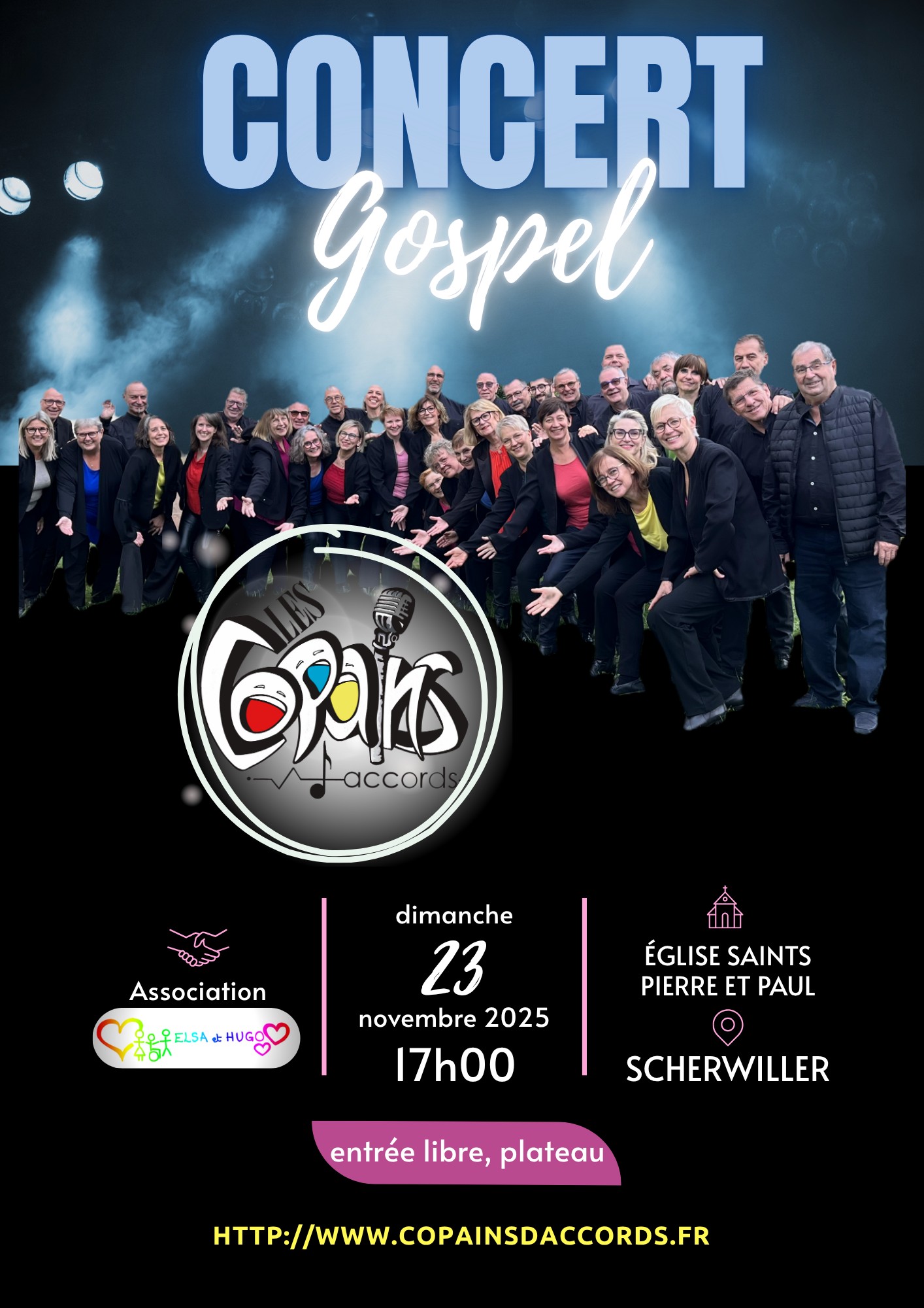 Concert gospel, le 23 novembre 2025