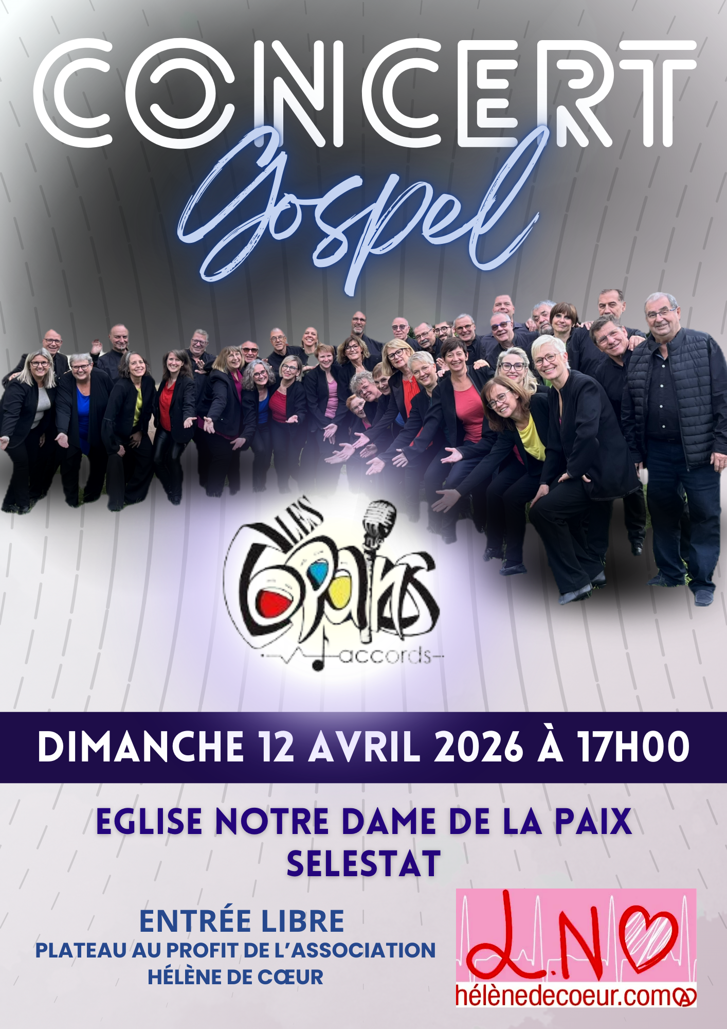 Concert gospel, le 12 avril 2026